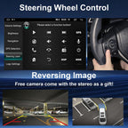 10.1 inch Car Radio Stereo Upgrade for Toyota Tacoma 2005-2015 with Wireless CarPlay/Android Auto/Touch Screen/SWC/GPS Navigation/BT/WiFi FM Backup Camera Physical Button Volume Knob