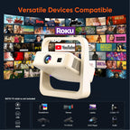 Official Google TV Smart Projector with Stand, Movie Projector