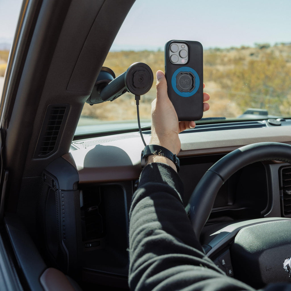 Quad Lock Heavy Duty Suction Car Phone Mount with MAG Phone Case and MAG Wireless Charging Head for Pixel 11 Pro XL