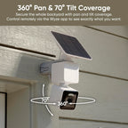WYZE Solar Cam Pan, 2K Security Cameras Wireless Outdoor,（4-Pack）