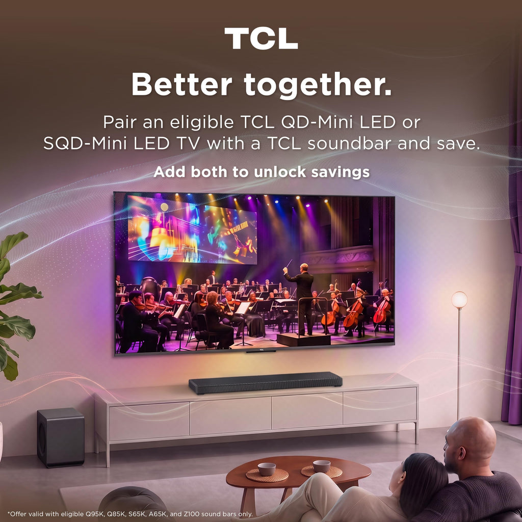 TCL 55 Inch QM7L Series SQD-Mini LED QLED 4K Smart Google TV 55QM7L, 144Hz