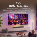 TCL 55 Inch QM7L Series SQD-Mini LED QLED 4K Smart Google TV 55QM7L, 144Hz