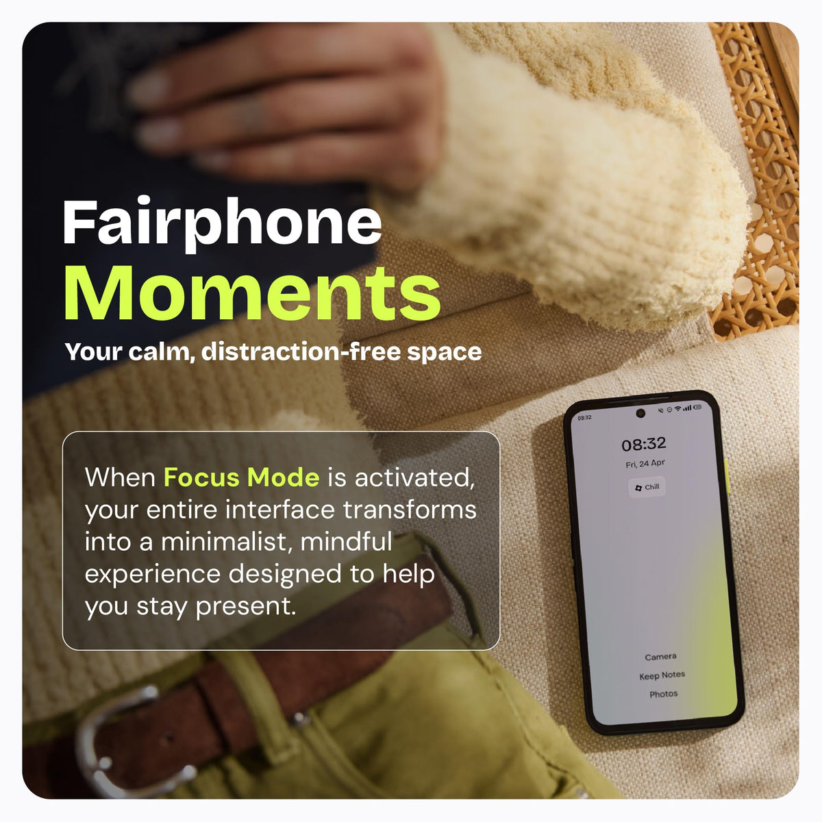 Fairphone Gen.6+ 12GB/256GB Modular Unlocked Android Phone - Horizon Black