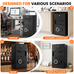 23.6''H Deposit Drop Safe with Drop Slot, Money Drop Safe for Business