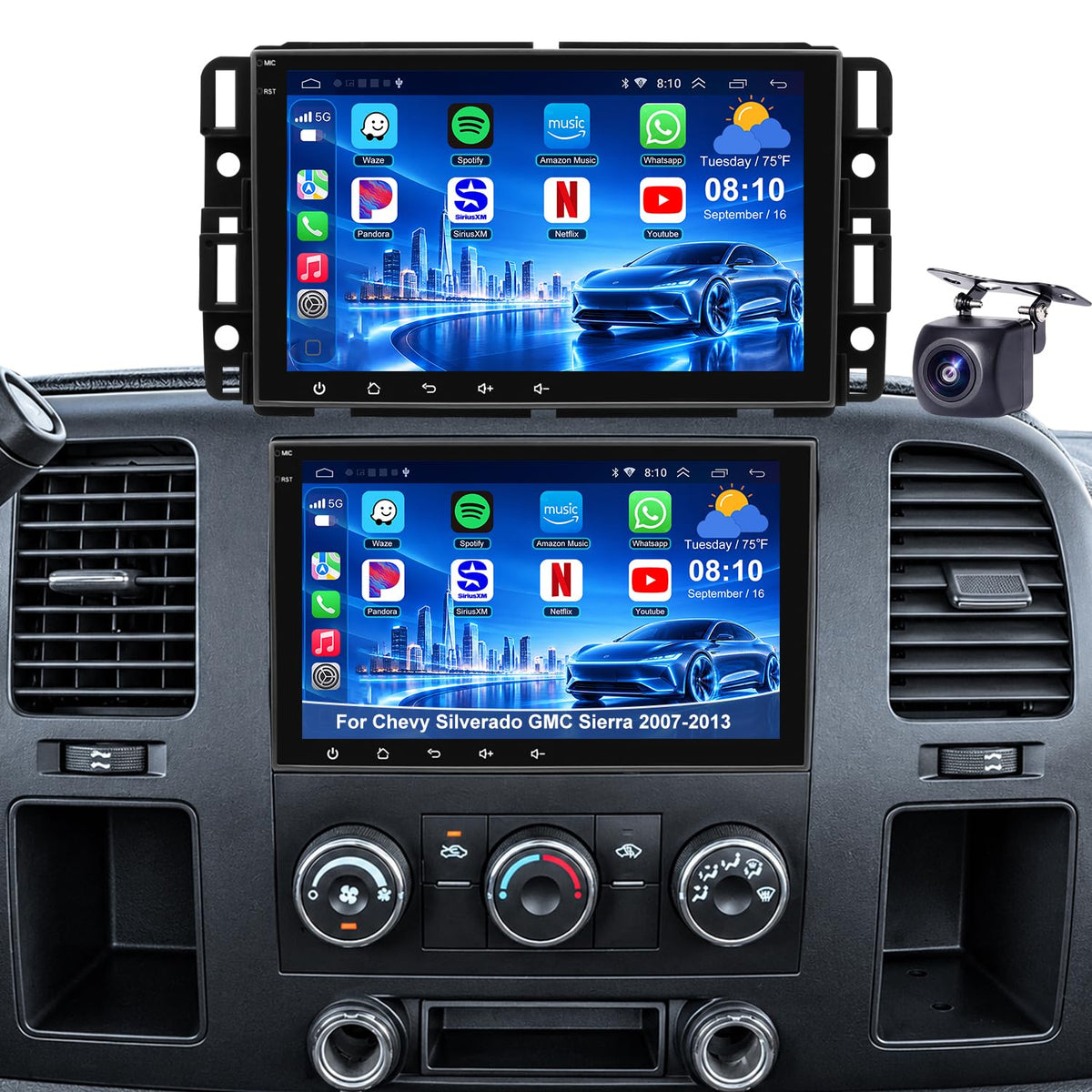 Upgrade Car Radio for Chevy Silverado 1500 2500 3500 GMC Sierra 2007-2013