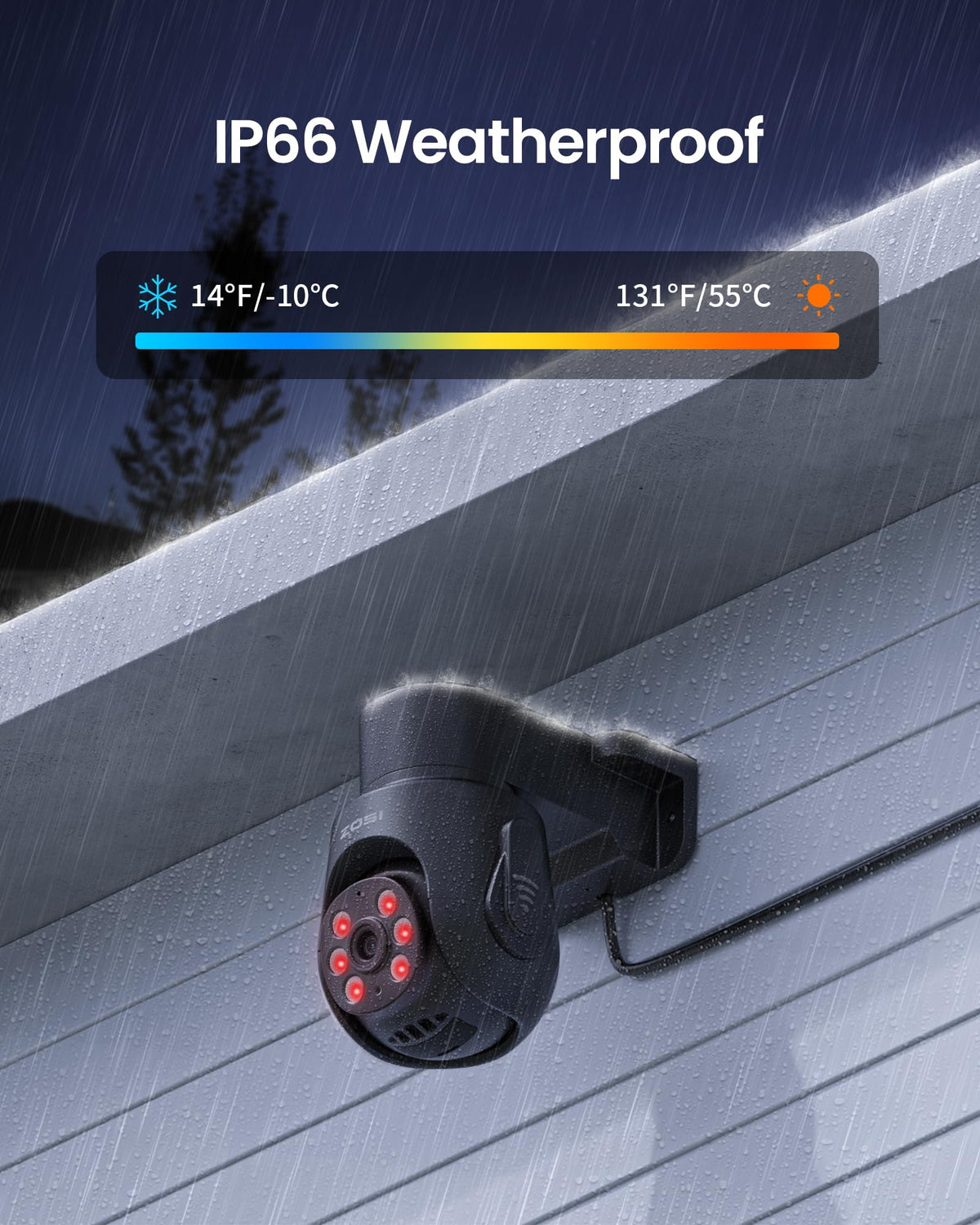ZOSI 8CH 5MP Security DVR System, 4 x 1080p PT Audio Cameras, 500GB HDD