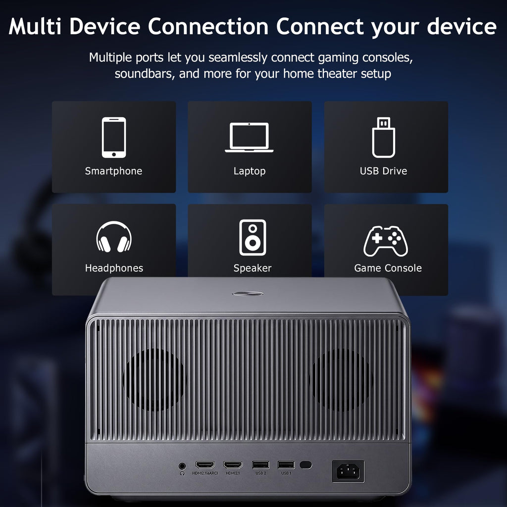U1 PRO Native 4K UHD Google TV Projector 1700 ANSI Lumens