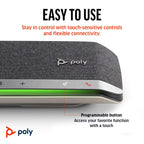 Poly Sync 40 Smart Speakerphone (Plantronics) - Flexible Workspaces - Connect to PC/Mac via USB-A or USB-C and Smartphones via Bluetooth - Works with Teams, Zoom – Amazon Exclusive