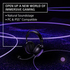 Sony INZONE H6 Air Wired Open-Back Gaming Headset with Mic, Black