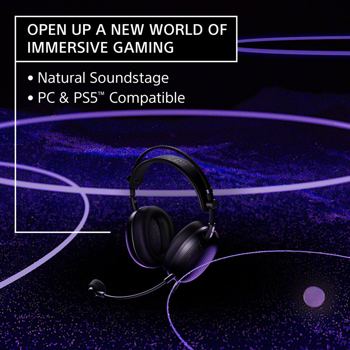 Sony INZONE H6 Air Wired Open-Back Gaming Headset with Mic, Black