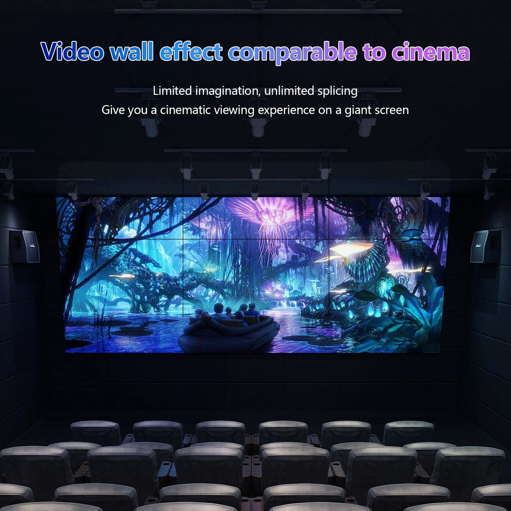 ICUIXIAN Video Wall Controller 3x3 4K60Hz HDMI2.0+HDCP2.2, 18 Splicing Mode