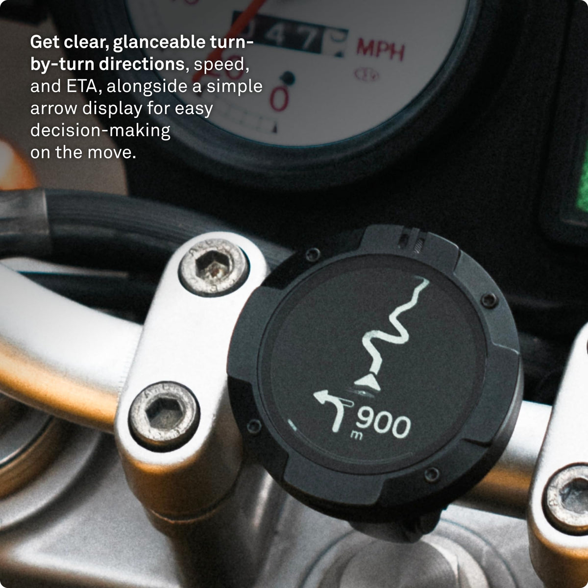 Beeline Moto II Black - GPS Navigation for Motorcycles