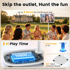 32" Portable Smart TV on Wheels, Rolling Touchscreen TV for Home, Office