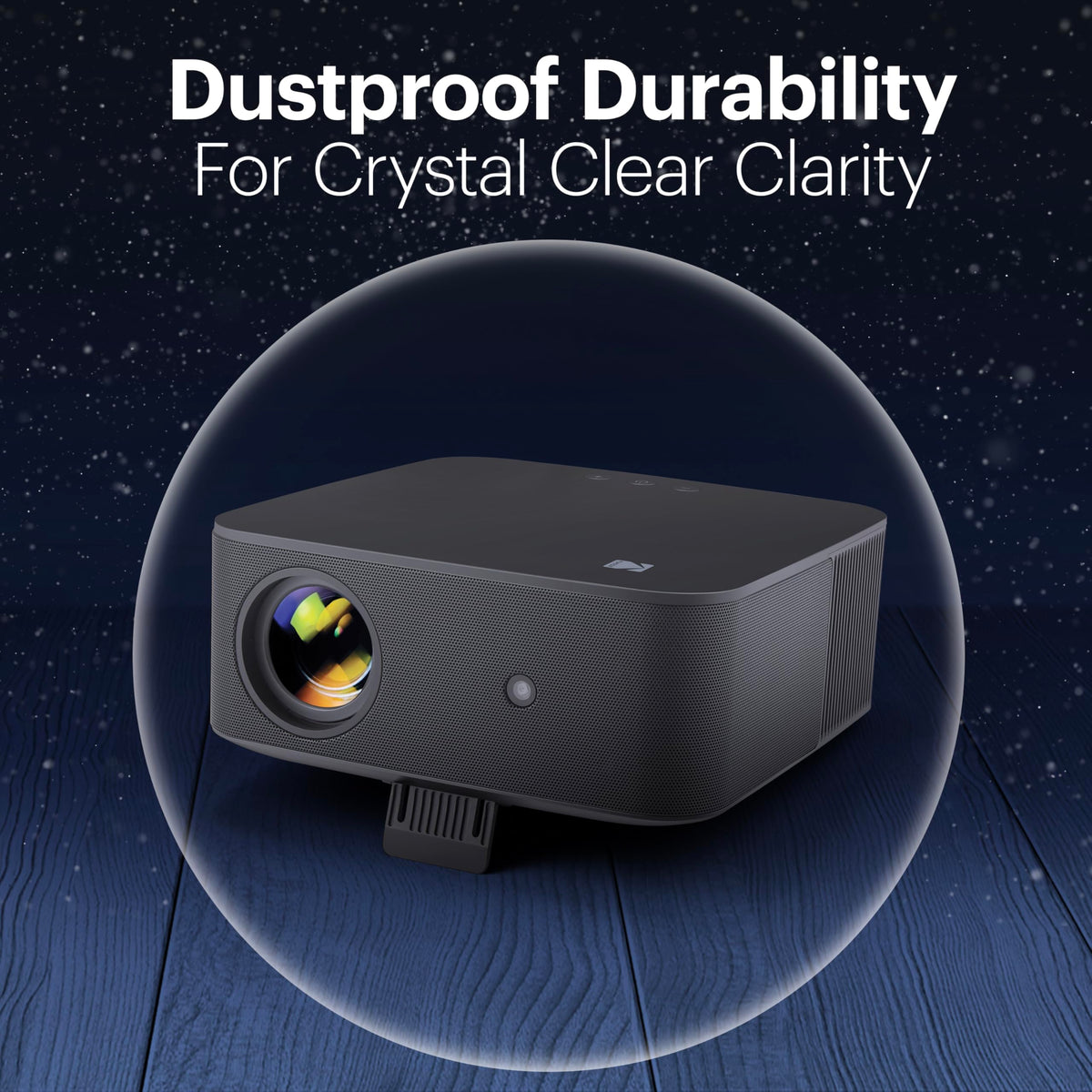 KODAK Flik X20 1080p Portable Mini Projector, Bluetooth Projector, Black