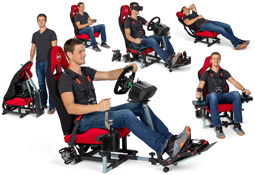 Advanced Racing Simulator Seat Driving Simulator Gaming Chair with Gear Shift Mount