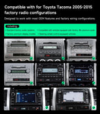 Car Stereo Radio for Toyota Tacoma 2005-2015, Wireless CarPlay Android Auto