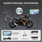 Carpuride W602 6.25" Motorcycle CarPlay Android Auto Screen GPS Navigation