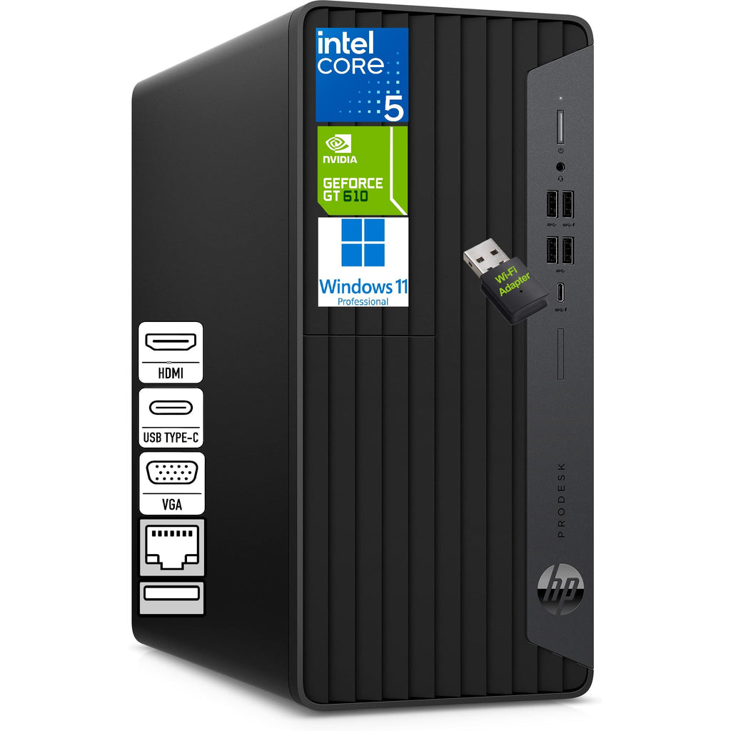 HP Desktop Computer Tower PC for Home & Office Business, Intel Core i5