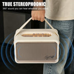 Home Bluetooth Speaker, Loud Stereo Sound with Bass and Treble Controls