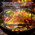 SYLVOX 15.6" Under-Cabinet TV, 12-Volt Kitchen TV, 90° Flip-Down Design