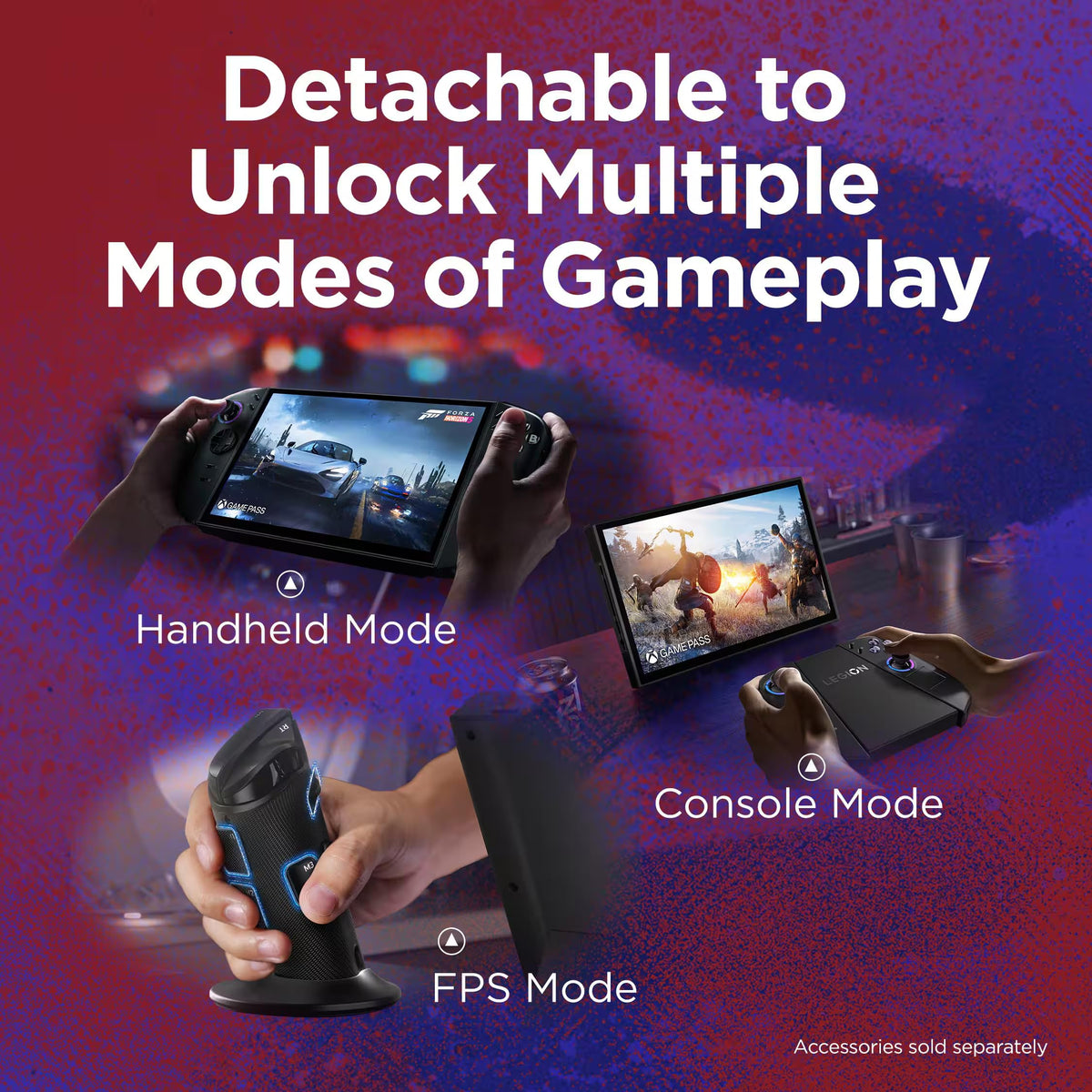 Lenovo Legion Go 2 1TB SSD AMD Ryzen Z2 CPU Gaming Handheld 8.8-inch OLED Touchscreen 144Hz, Mytrix Hub, 128GB MicroSD Card, 4 Accessories: 5 in 1 Bundle