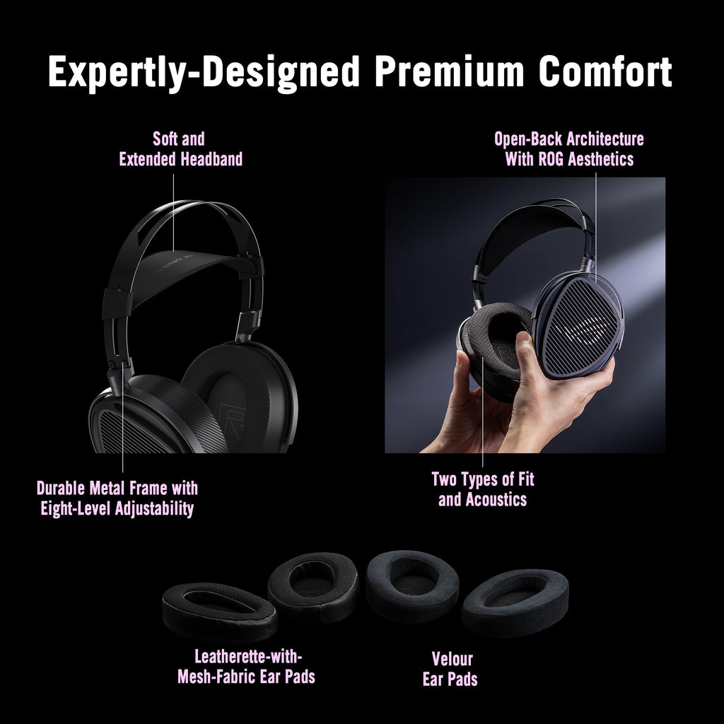 ASUS ROG Kithara Hifiman Gaming/Audiophile Open Wired Headphones with Mic