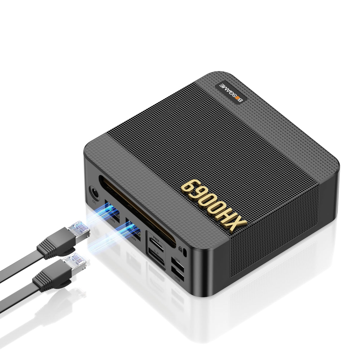 BOSGAME P3 Ryzen 9 6900HX Mini PC,16GB DDR5 512GB SSD