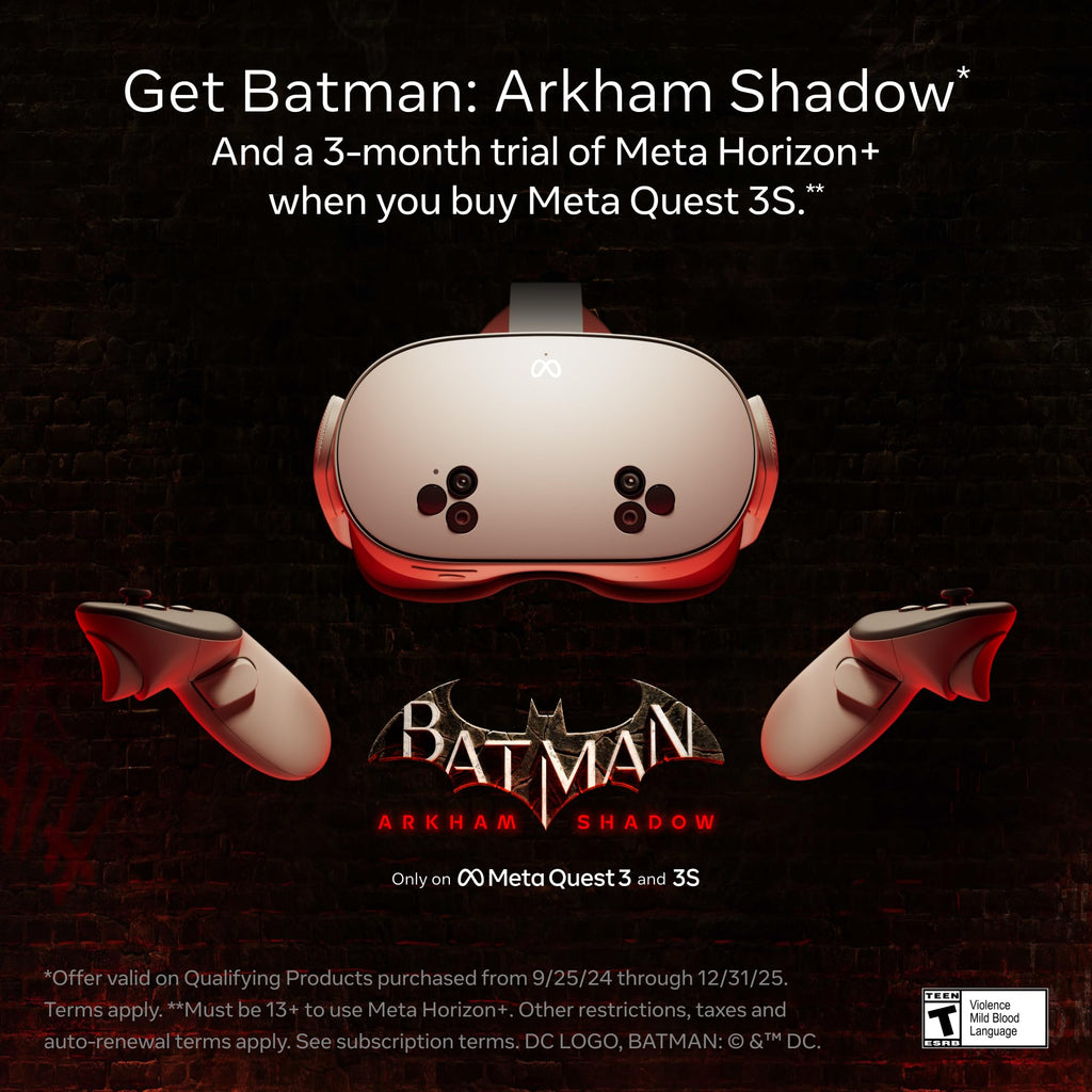 Meta Quest 3S 128GB | VR Headset — Get Batman: Arkham Shadow Included