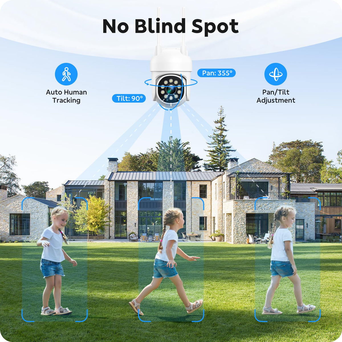 CAMCAMP Home Security Camera System Wireless Outdoor WiFi 5G 24/7 Recording