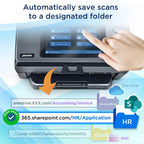 Plustek eScan A450 Pro Network Document Scanner - Direct Scan to SharePoint