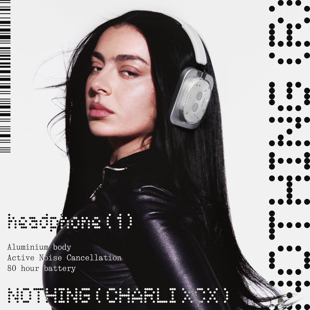 Nothing Headphone (1) Hybrid Active Noise Cancelling Headphones, Wireless Over-Ear Headphones with 6 Mics, 80Hrs Playtime, Hi-Res Audio, KEF-Tuned, Spatial Sound, Comfort Fit & Fast Charging White