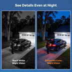 2.5K Solar Panel Security Cameras Wireless Outdoor, 4Camera System
