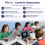 Classroom Headphones with Microphone Bulk 24 Pack, Wired Black Class Set