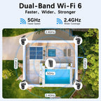 BEENOCAM 4K Solar Security Cameras Wireless Outdoor, 4 Cam-Kit
