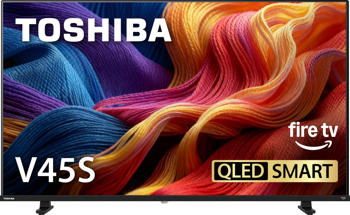 TOSHIBA 40" Class V45 Series QLED FHD 1080p Smart Fire TV, Voice Remote with Alexa, Free & Live TV