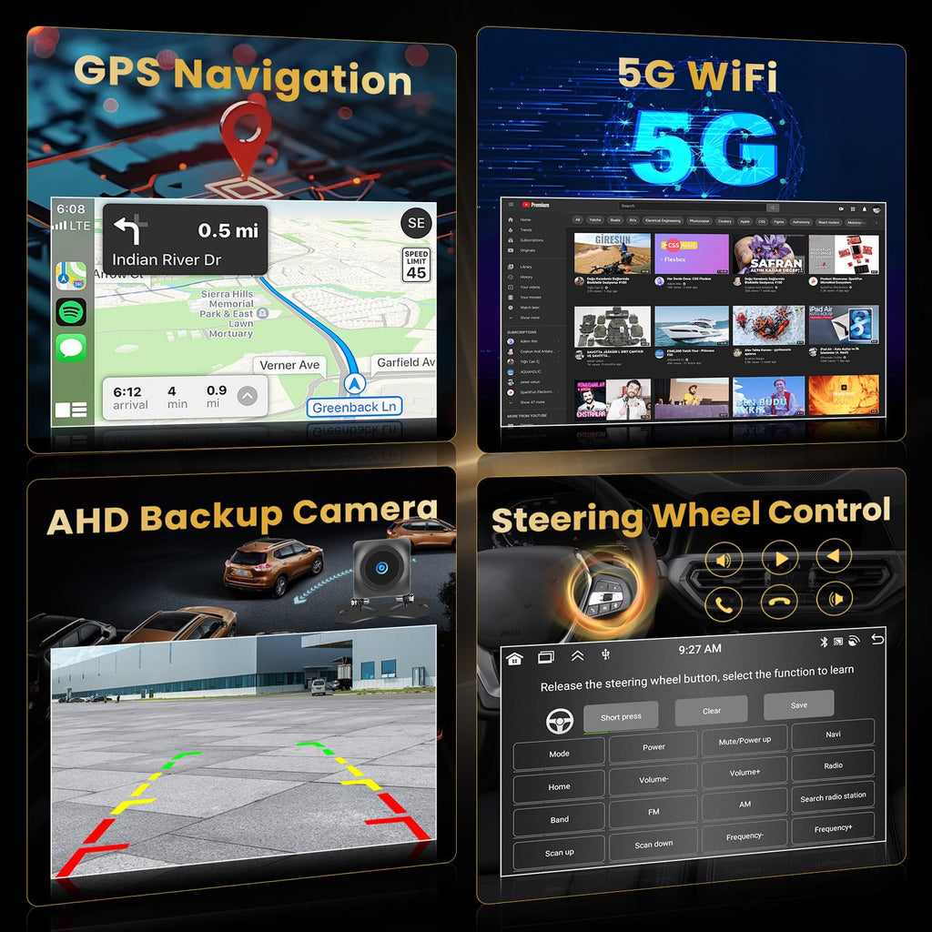 Hikity 8 Core 4+64GB for Android 15 Car Stereo Kia Optima K5 2013 2014 2015