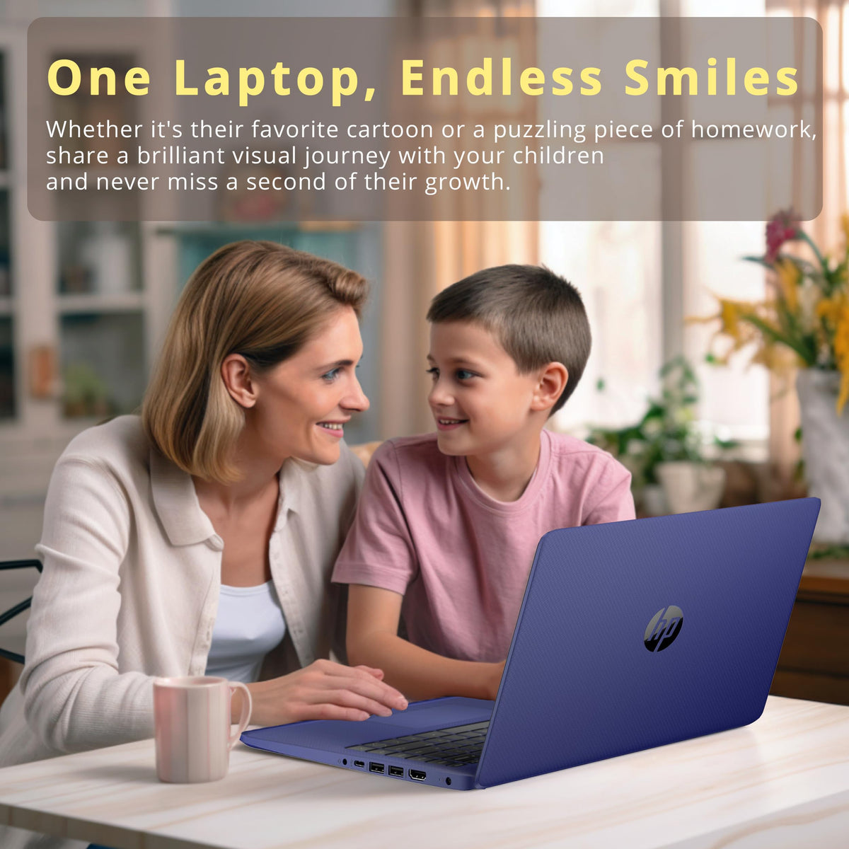 HP Stream 14" HD Laptop for Business, Intel Celeron N4120, 4GB RAM, 224GB Storage (64GB eMMC + 160GB Docking Station Set), Intel UHD Graphics, HD Camera, WiFi, 1 Year Office 365, Win 11, Blue