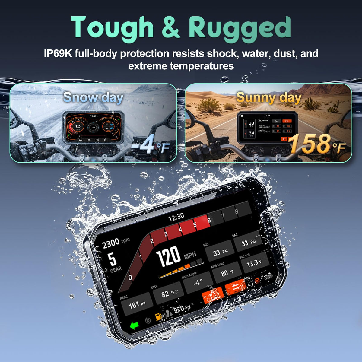 LBW 6" GPS Navigation for BMW Motorcycle CarPlay, Android Auto, Native Data