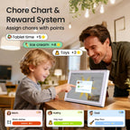 15.6 Inch Digital Calendar - Routines, Meal Planner, Task Scheduling. Reward Tracker, to Do List, HD Smart Touchscreen Interactive Electronic Calender - Wifi Home Planner Built-in Digital Photo Frame Function