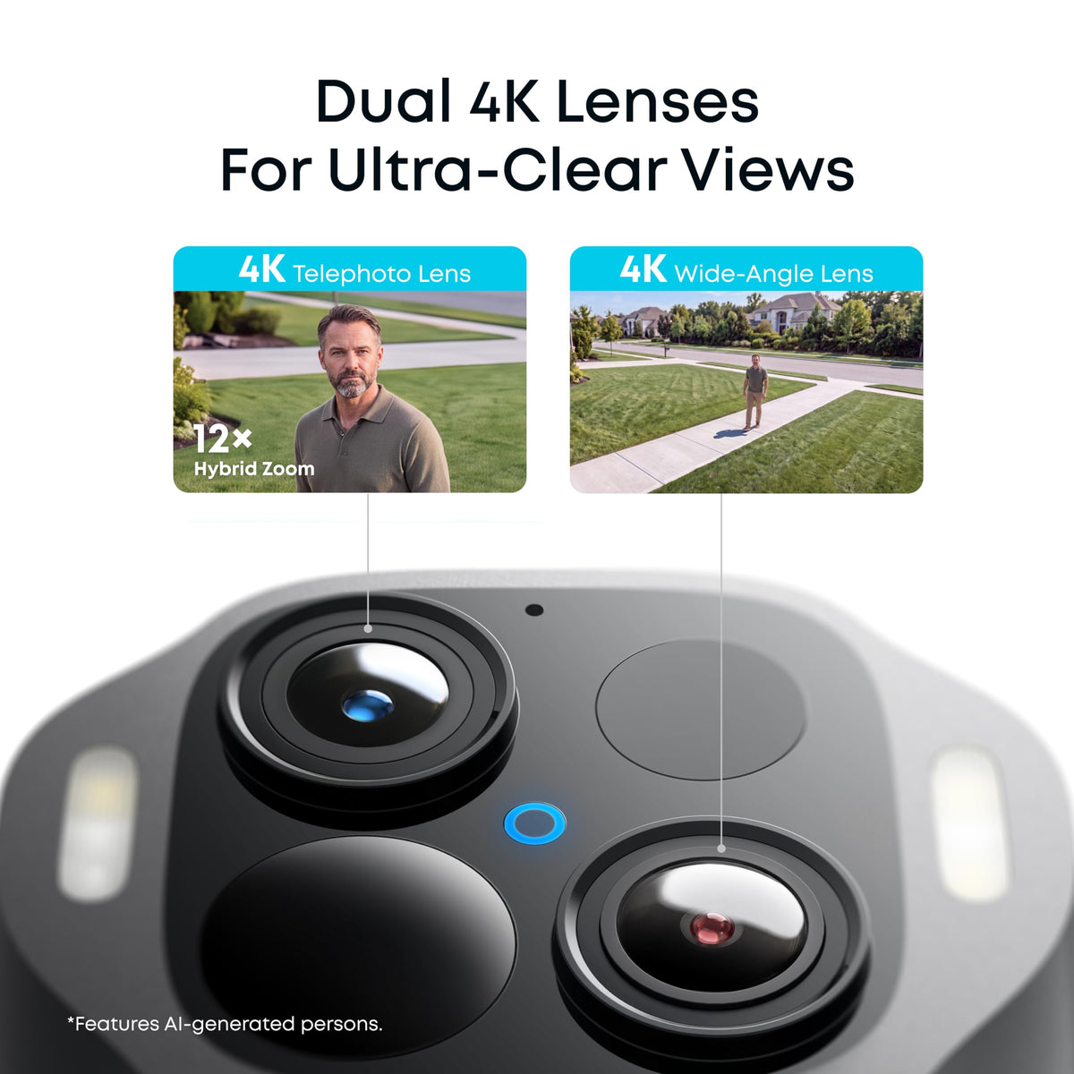 eufy Security SoloCam E50(S340 Next-Gen), Dual 4K Security Camera