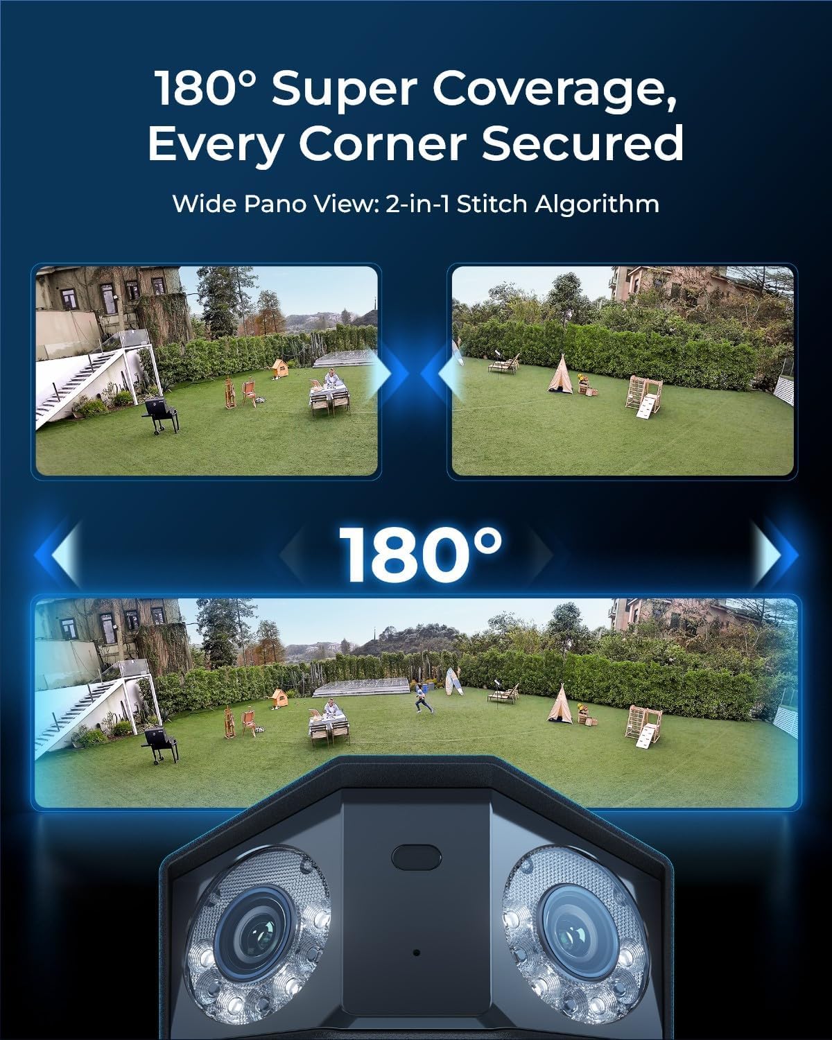 REOLINK Duo 3 PoE Dual-Lens PoE Security Camera with 180° Panoramic View