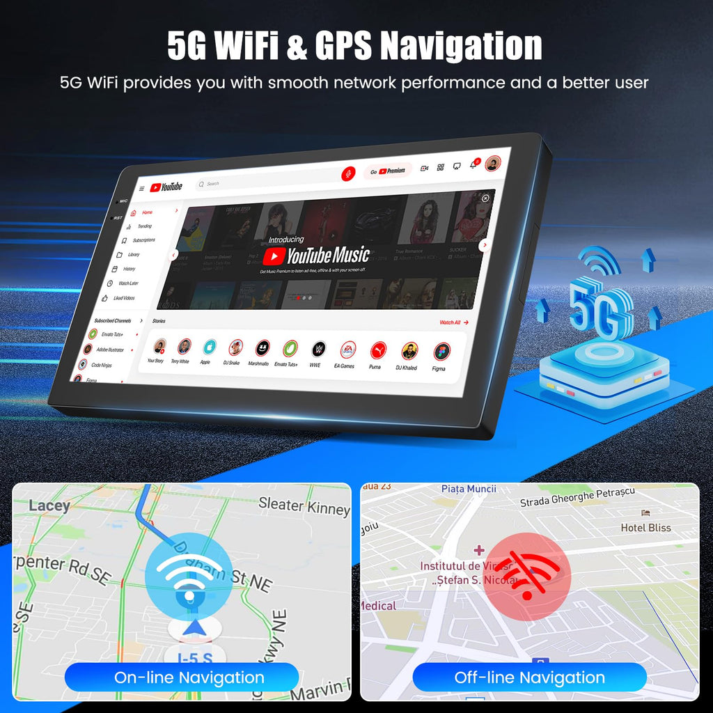 4+64G Android 15 Car Stereo for Dodge RAM (LHD) 1500/2500/3500 2002-2005