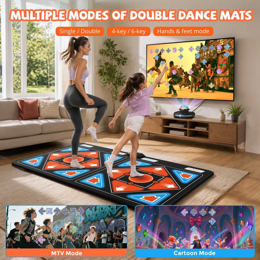 Dance Mat for Kids & Adults: Plug and Play Wireless Musical Dancing Pad