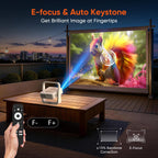 Official Google TV Smart Projector with Stand, Movie Projector