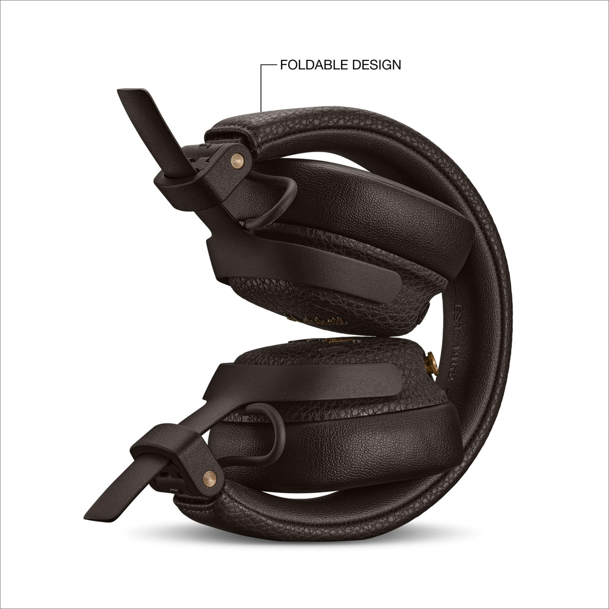 Marshall Milton ANC Wireless On-Ear Noise Cancelling Headphones - Brown