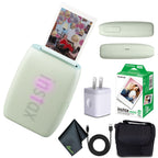FUJIFILM INSTAX MINI LINK 3 Smartphone Printer (Clay White) 40-Photo Bundle