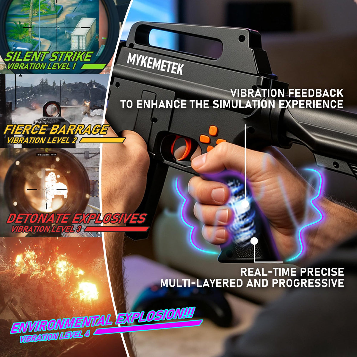 MYKEMETEK G11 Professional FPS Controller for PS5