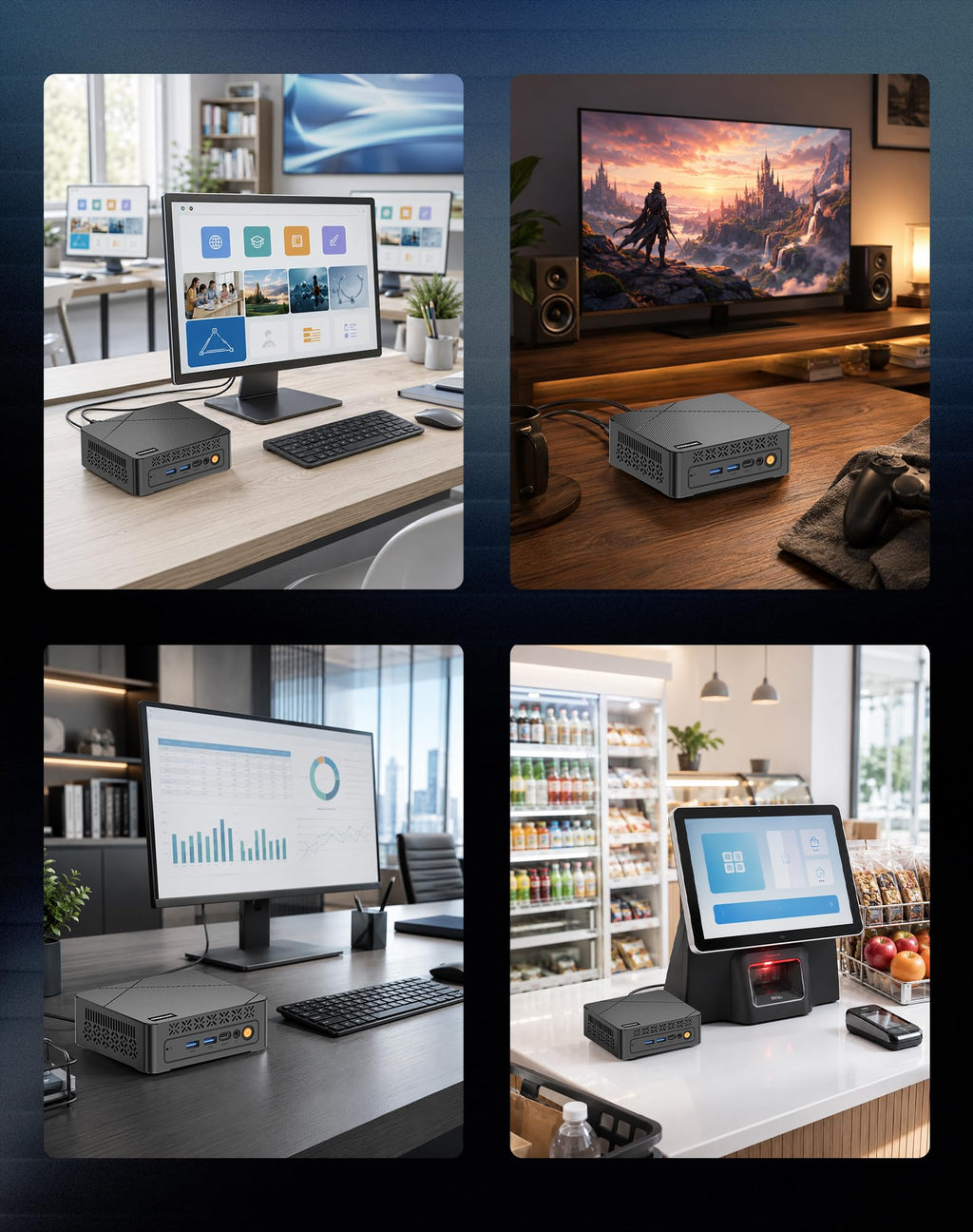 C3 Pro Mini PC Intel Core i3-5005U, 8G RAM 512G SSD