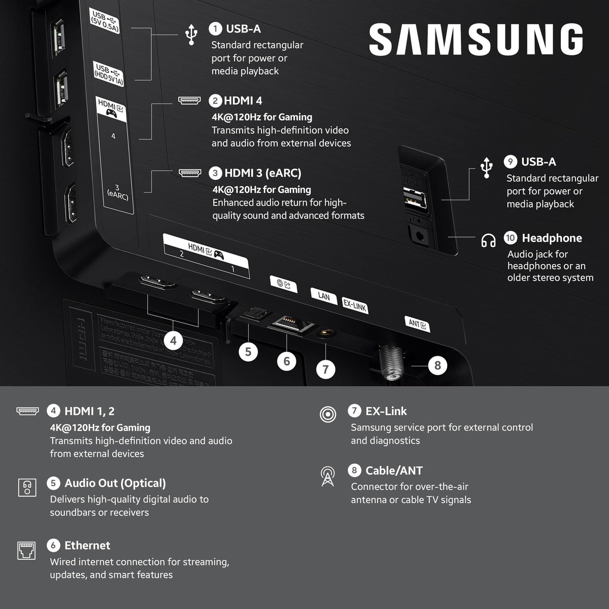 Samsung 48-Inch Class S85H Series, OLED, 4K, Smart TV, 2026 Model