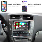 for Lexus is 2005 2006 2007 2008 Linux Interface Box Upgrade Original Car Radio Screen Wireless Carplay Android Auto GPS Navigation